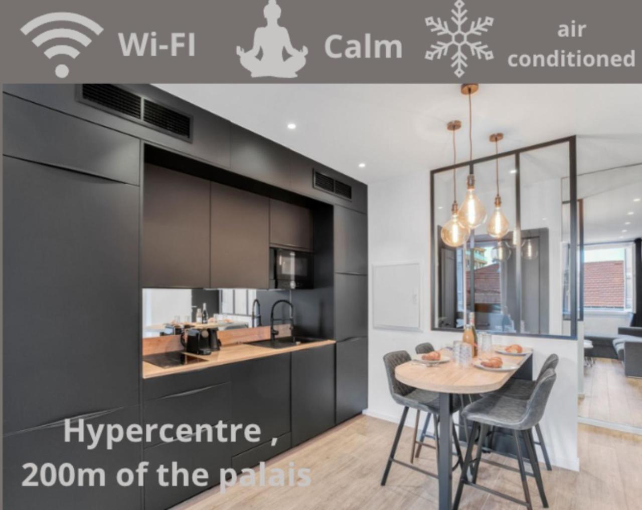カンヌF3 Notre-Dame , Hypercentre A 2 Minute Du Palais Des Congresアパートメント エクステリア 写真